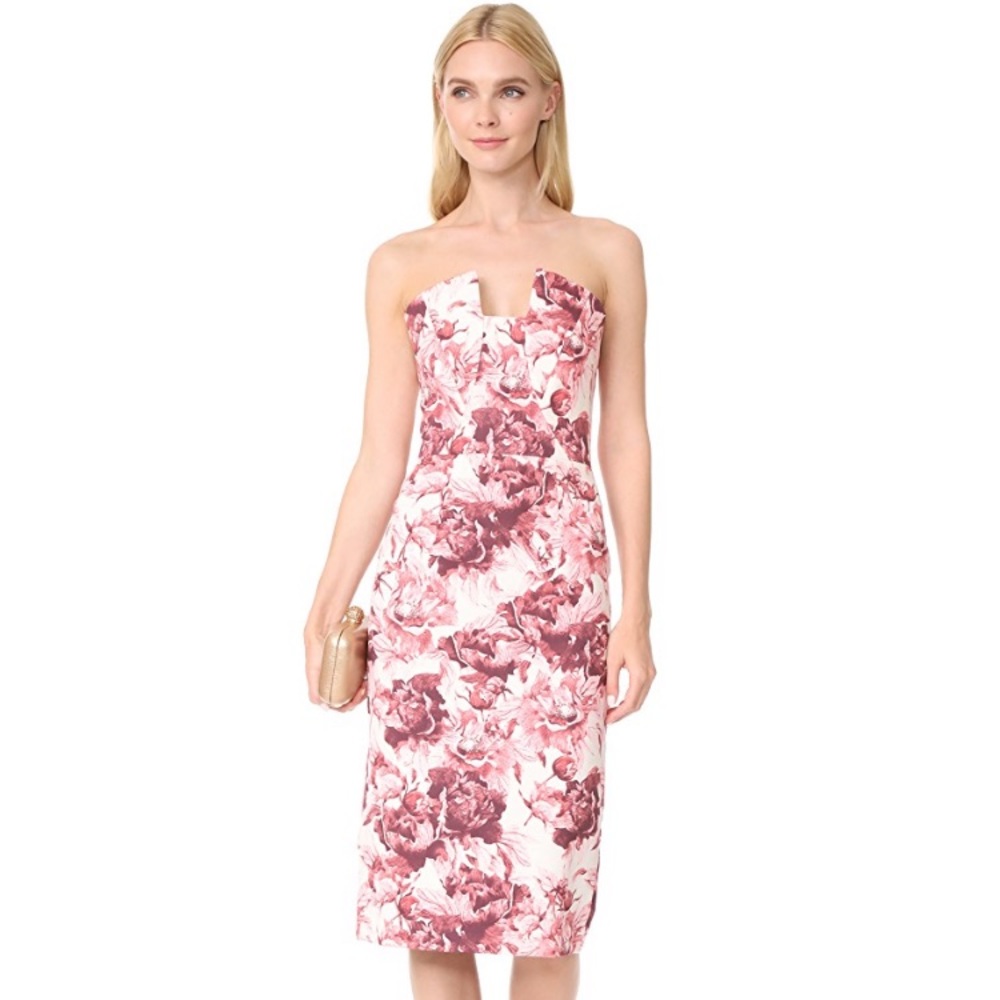 Black Halo Lena dress in “mysticism” print